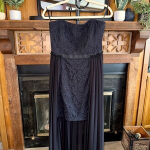 RACHEL Rachel Roy Black Dress with Cape NWOT